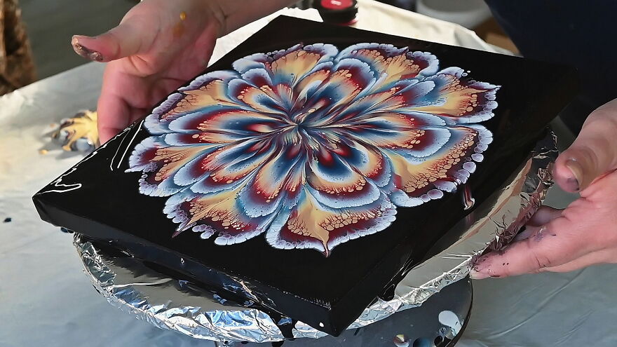 How To Paint Flowers ~ Acrylic Paint, 3D Printed Cup And Napkin How To Paint Flowers ~ Acrylic Paint, 3D Printed Cup And Napkin