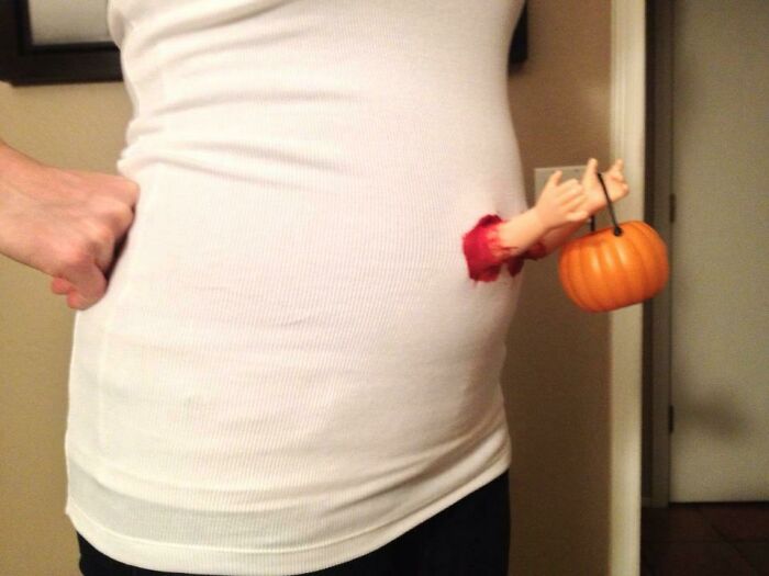 Even Though My Wife Is Only 16 Weeks Pregnant, We Didn't Want Our Unborn Child To Miss Halloween