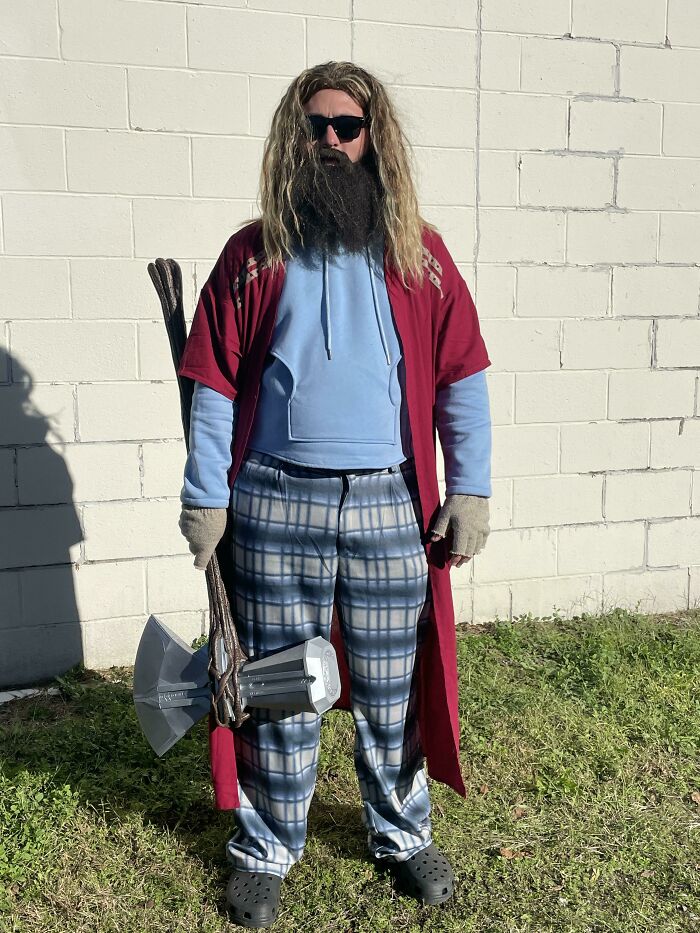 What Do You Guys Think Of My Thor Costume For Halloween? Pretty Stoked To Have The Body Of A Superhero For Once