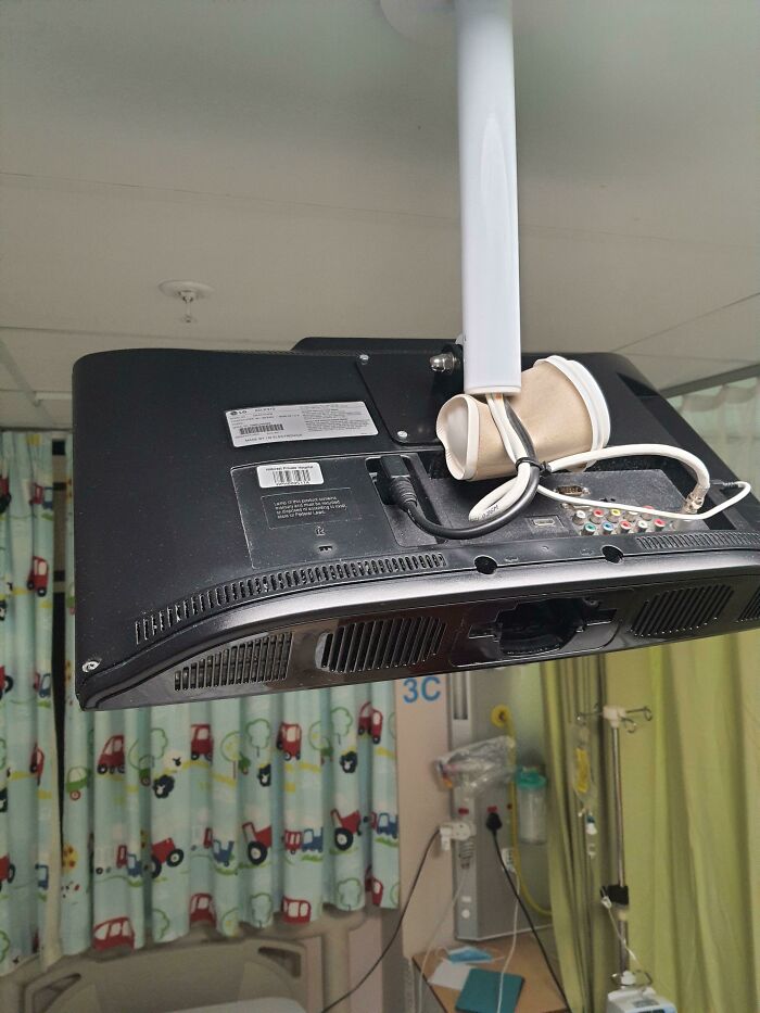 Private Hospital, To Keep The TV At The Right Angle...