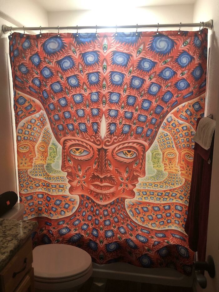 If You’re Looking For A New Shower Curtain, You Can Never Go Wrong With Alex Grey