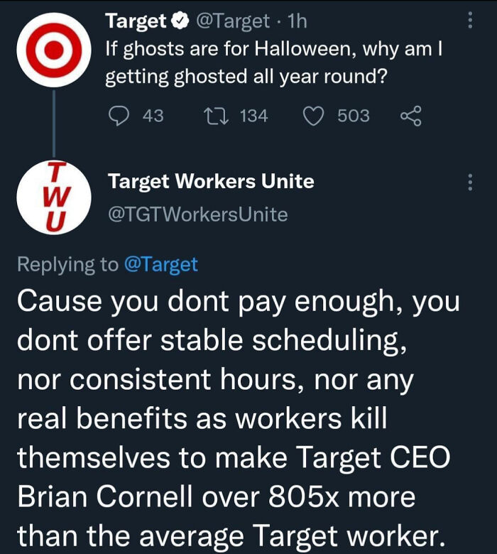 From What I've Heard, Target Is Not A Good Place To Work