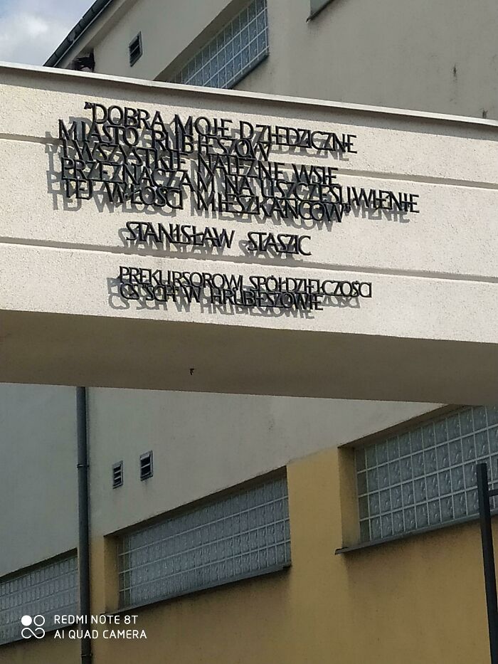 This Sign That Due To Shade And Letters Being Close To Each Other Is Almost Unreadable