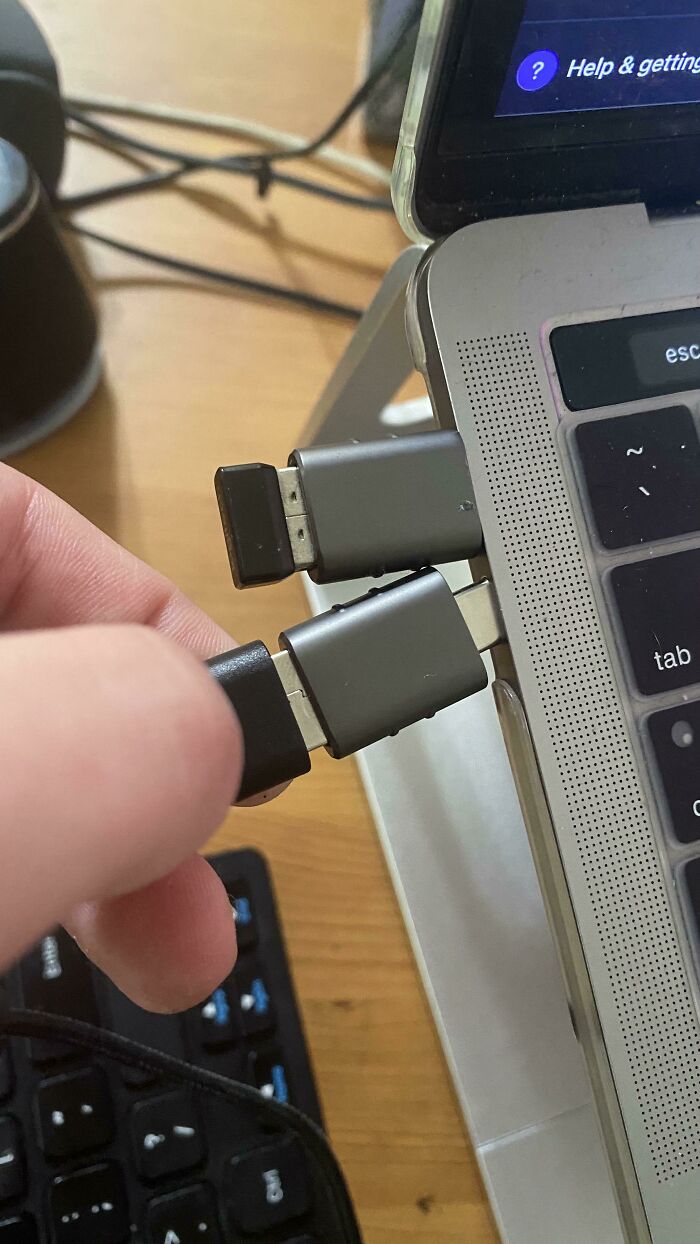 Can’t Fit Two USB Adaptors For My USB-C-Only Mac At The Same Time