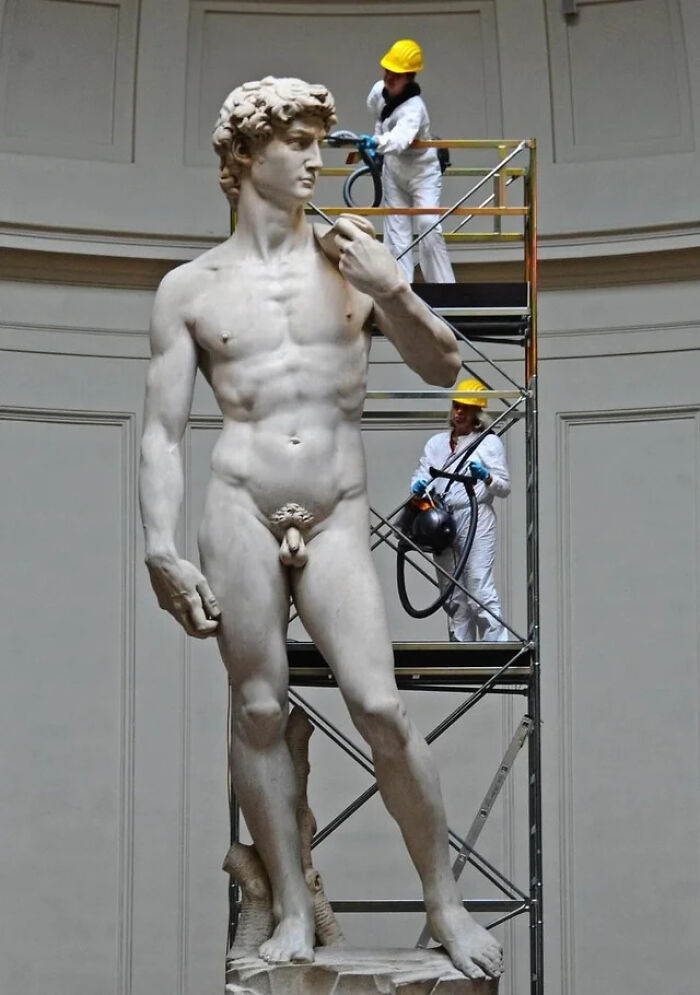 Few People Realise Just How Huge Michelangelo's David Is.