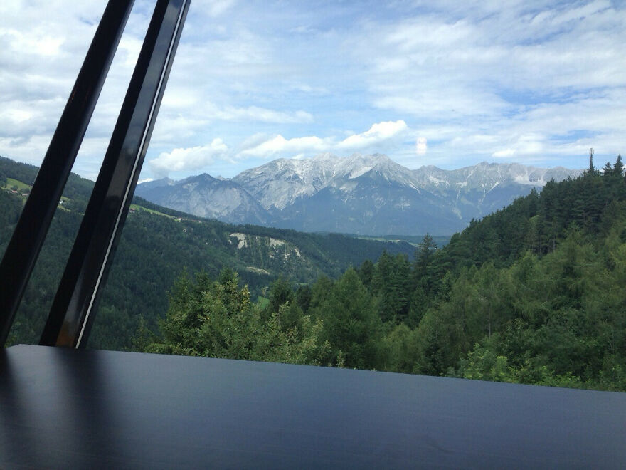 View Out Of A McDonald's In Austria