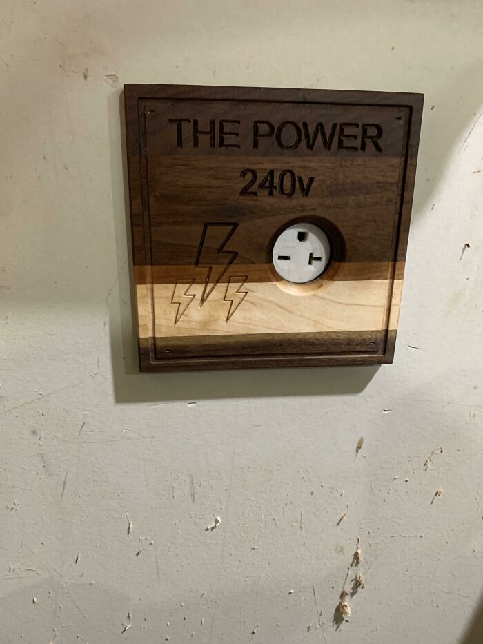 Selling My Home And The Inspector Said My 240 Receptacle Had To Have A Cover… So I Made A Cover