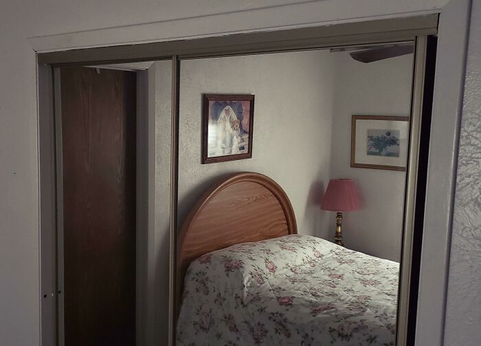 As Kids, Spending The Weekend With Grandma, We Would Fight Over Who Had To Sleep In The Mirror Room