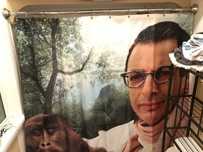 I Let My Boyfriend Choose A Shower Curtain And Now We Have This