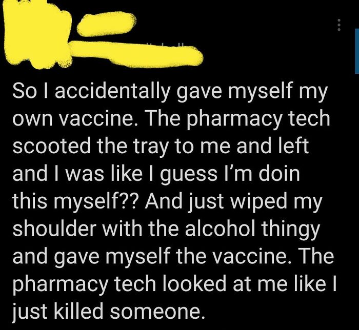 "Accidentally Gave Myself The Vaccine" Via Twitter! Riiiiight