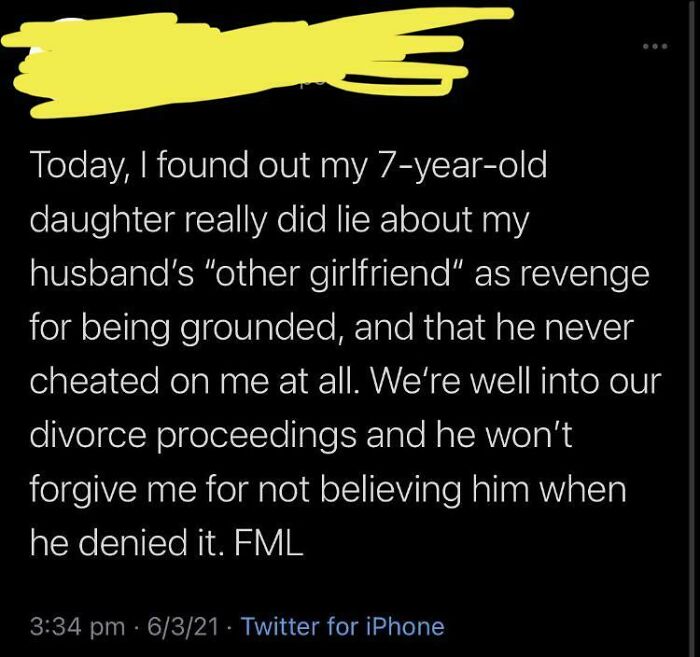 We Divorced Because My Kid Lied