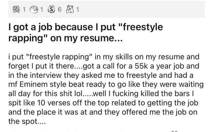 Freestyle Rapping During An Interview... Hmm!