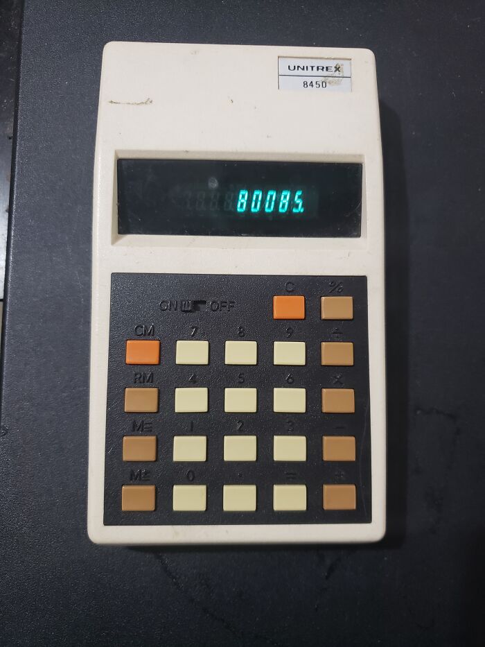 Calculadora de 1974 de Kmart (14$ entonces)