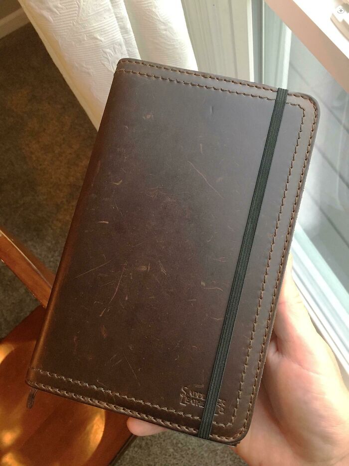 Saddleback Leather Journal Cover, Used Every Day For 3+ Years
