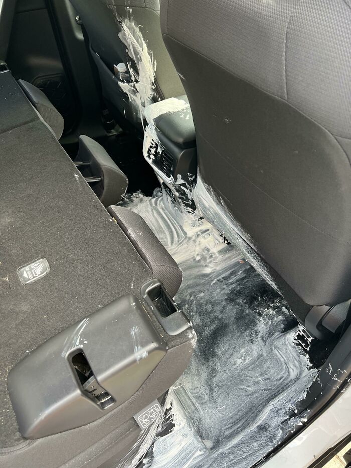 Parents Spilt Paint In Their Car