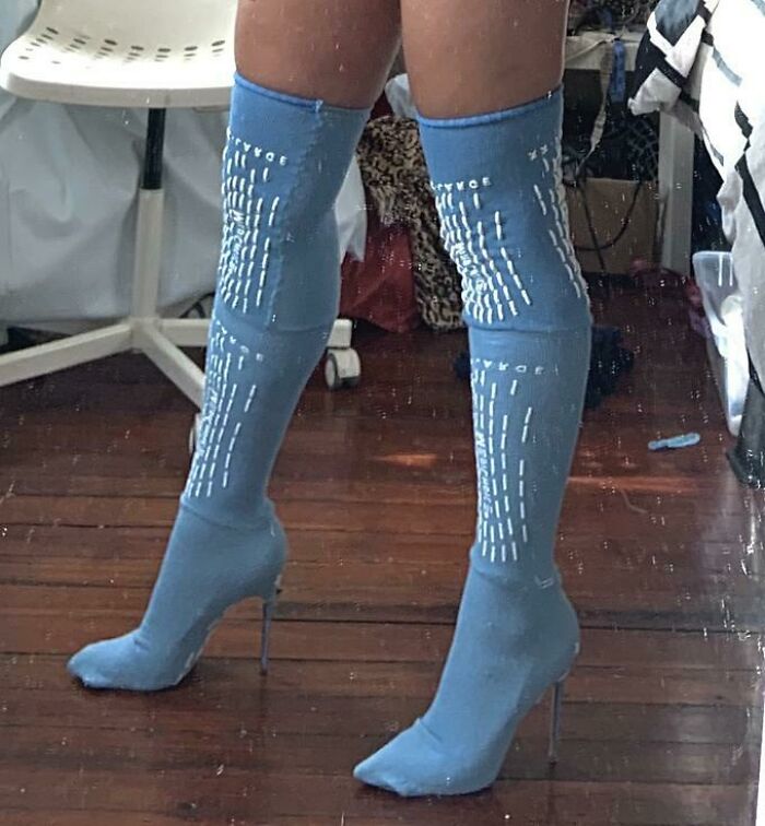 Boots Made From Psych Ward Grippy Socks