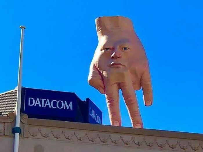 Creepy Hybrid Hand/Face Sculpture From Wellington, New Zealand