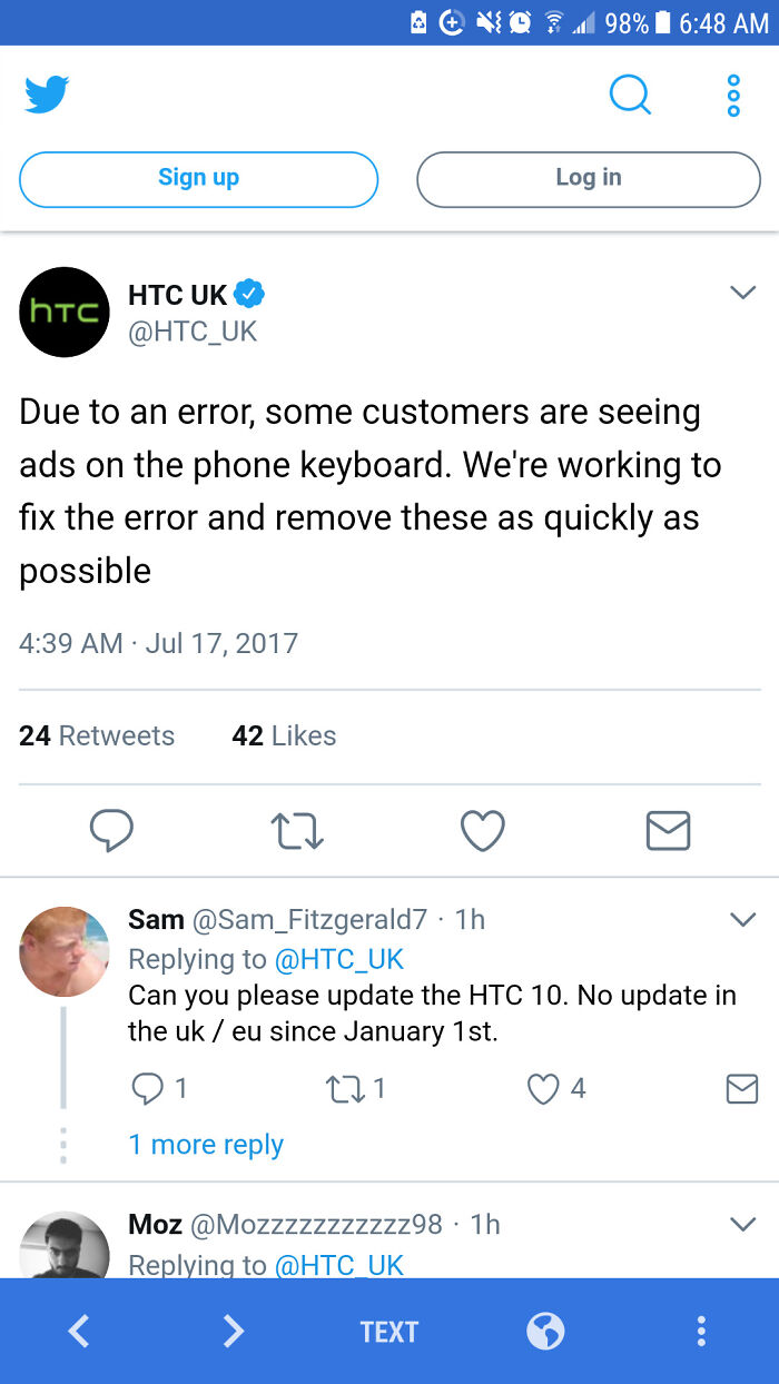 Htc "Accidentally" Coded In Ads Into The Default Keyboard App