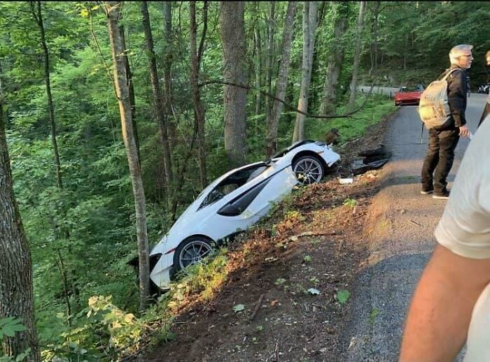 A Mclaren 600lt Went Off On The Dragon At Deals Gap Yesterday