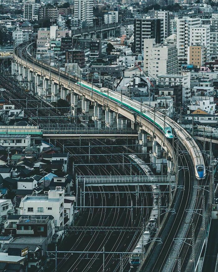 Trains In Tokyo, Japan