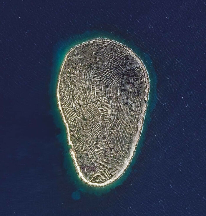 The Uninhabited Island Of Baljenac In The Adriatic Sea