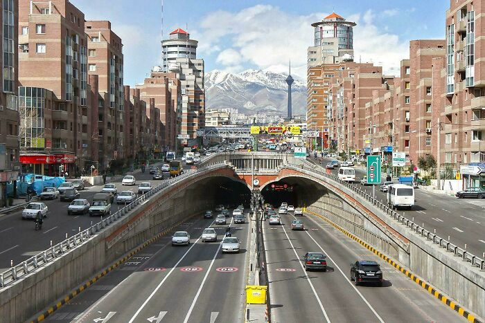 Underground Urban Highway In Tehran, Iran