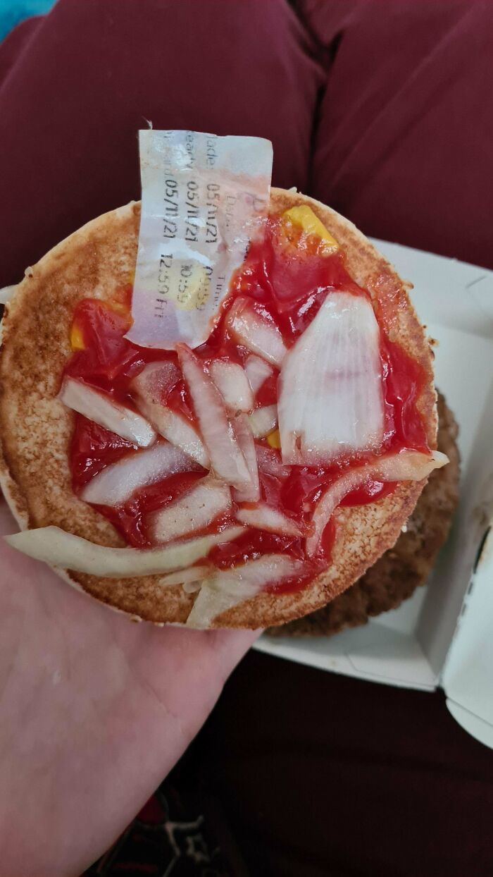 McDonald's Left A Label In My Burger
