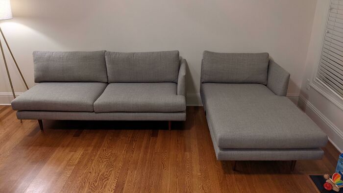 Company Sent Mismatched Pieces Of My New Couch Today. They Don't Make The Couch Anymore