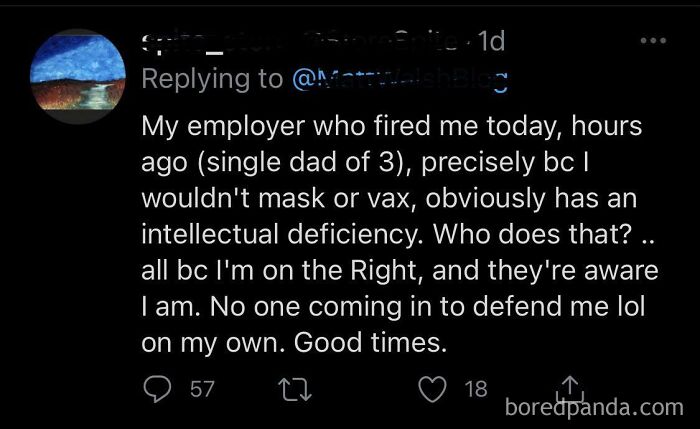 Losing Your Job As A Single Dad Of 3 Because You Refuse To Wear A Mask