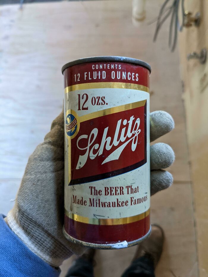 I Found An Unopened Can Of Beer From 1954 At A Job Today