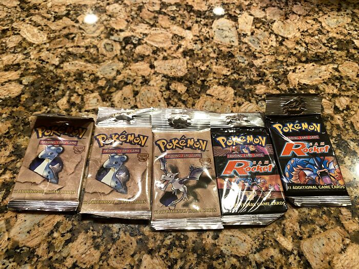Found Some Unopened Pokémon Cards From 20 Years Ago While Going Through My Grandparents Stuff