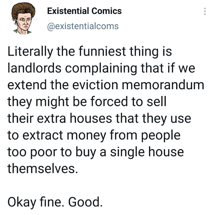 "Will Someone Please Think Of Those Poor Poor Landlords/S."