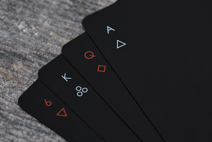 Cartas de juego minimalistas