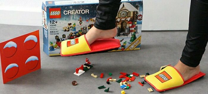 LEGO Slippers Designed By LEGO To Step On LEGO