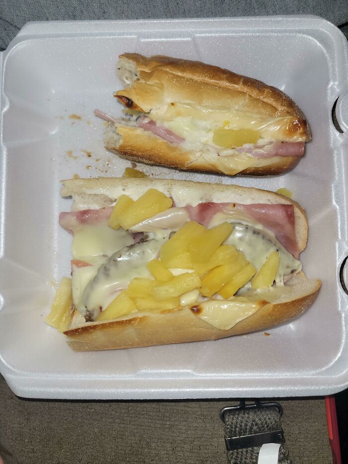 My Daughter Wanted Ham & Pineapple On Her Cheeseburger Sub. Pineapple Wasn't Listed As Add-On. Made Special Request & Offered To Pay Extra. They Added Pineapple At No Charge. They Got Tipped Extra For This