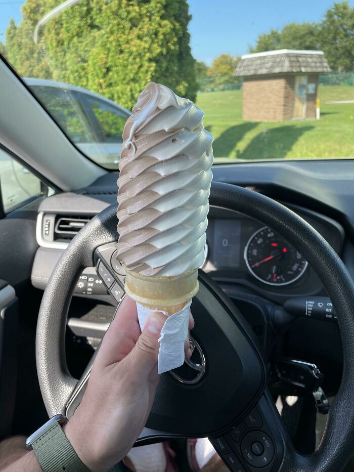 Vanilla/Chocolate Twist From A Local Shop!