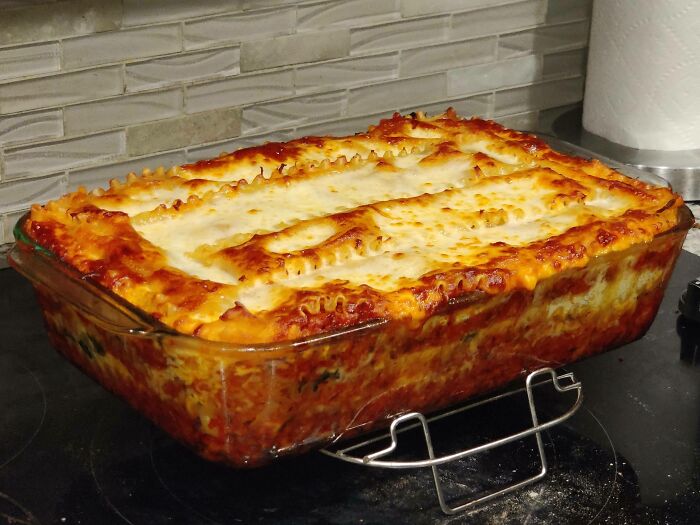 The Best Looking Lasagna I've Ever Made