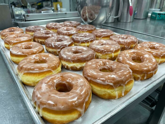 3am Start Times Have Perks As A Pastry Chef. Glazed Brioche Doughnuts