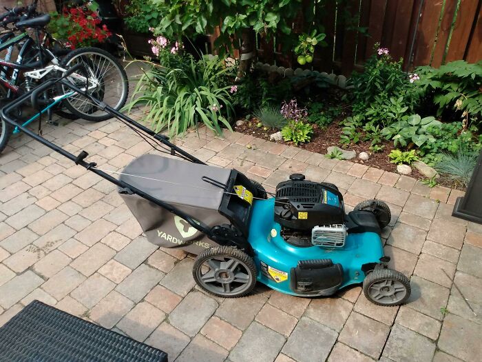 Lawnmower Found On The Curb On Garbage Day, Didn't Run, Had Water In The Fuel Tank, Put In New Gas And A Newish Spark Plug And It Runs Fine. Sold For $250