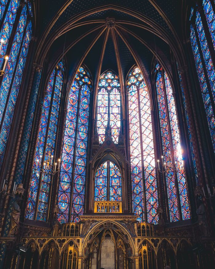 Sainte-Chapelle en París, Francia