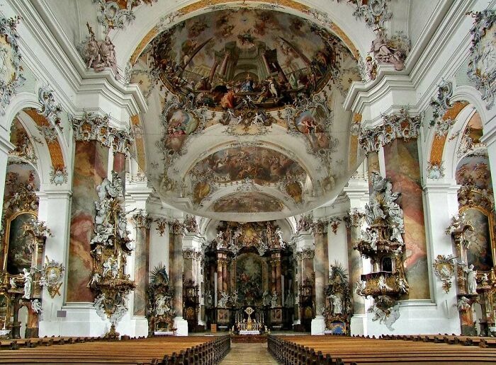The Baroque Beauty Of Ottobeuren Abbey In Bavaria, Germany