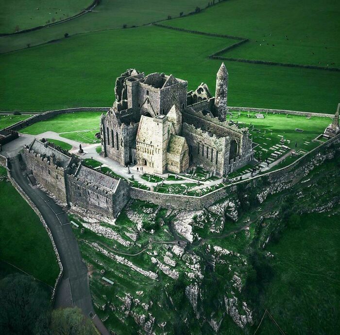 The Rock Of Cashel From Above, Tipperary, Ireland