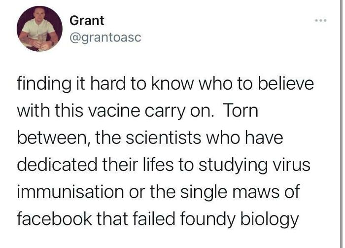 Finding It Hard To Know Who To Believe With This Vaccine Carry On