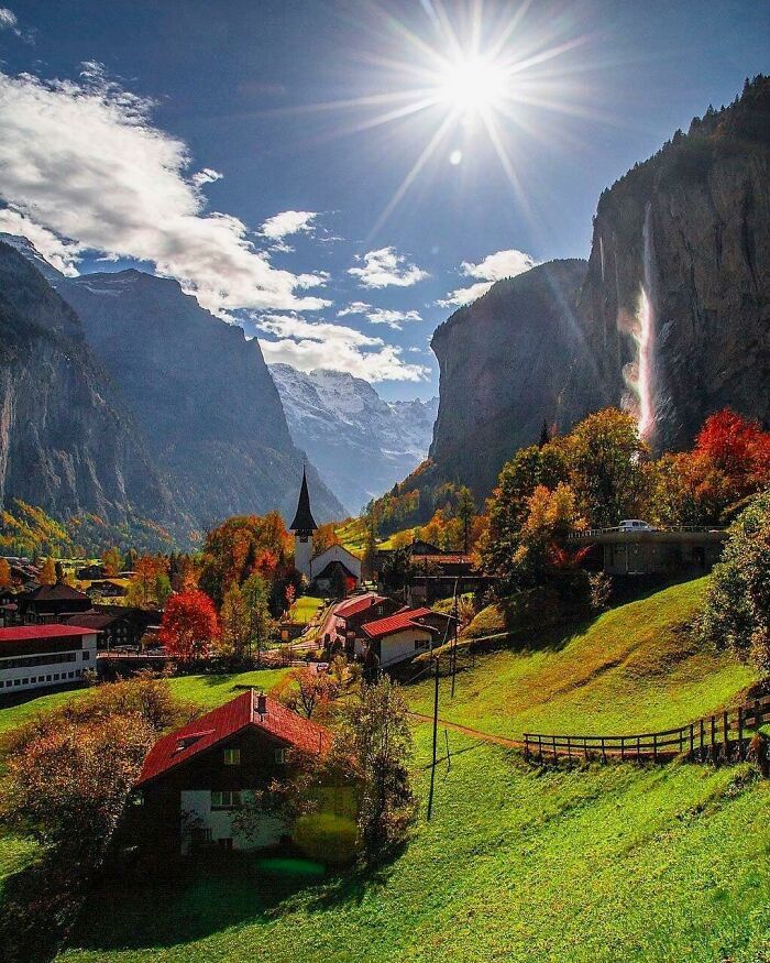 The Valley Of 72 Waterfalls, Switzerland