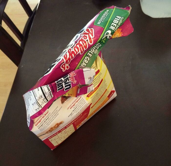 The Way My Fiancé Puts Away Cereal Boxes