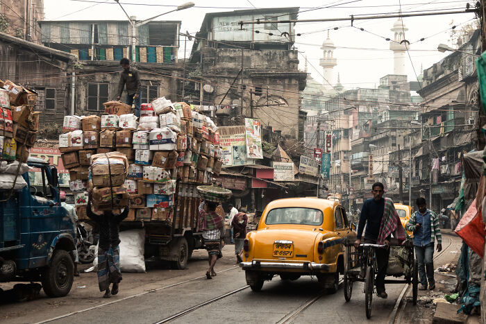 Kolkata Street Scene, India