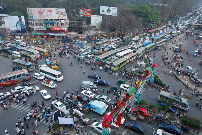 Dhaka, Bangladesh. Thanks To This Dreadful Transportation Situation, Most Of Dhaka's Nearly 15 Million Inhabitants Are Unable To Commute From Outside The City, And Many Are Forced To Endure Slum Conditions Within City Limits Just To Be Able To Get To Work