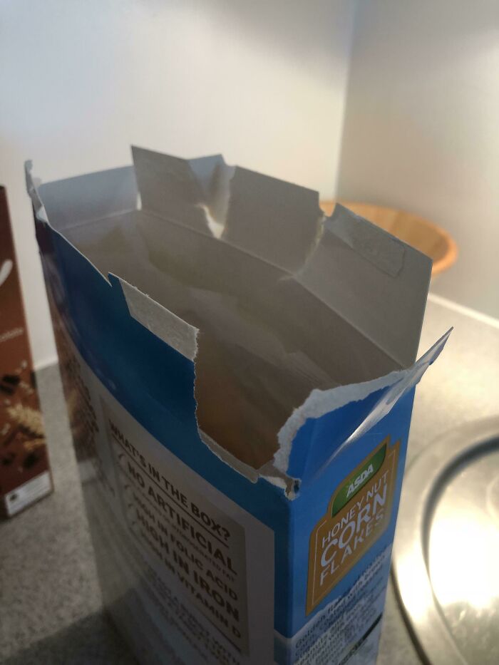 What Sort Of Animal Opens Cereal Like This? My Boyfriend, That’s Who