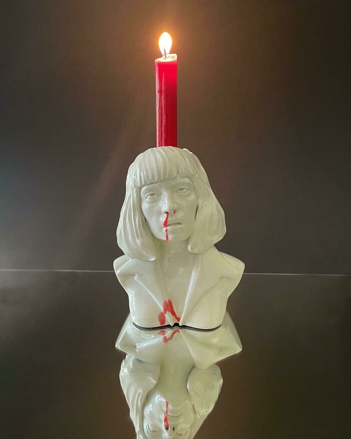 I Made This Pulp Fiction Mia Wallace Inspired Candle Holder