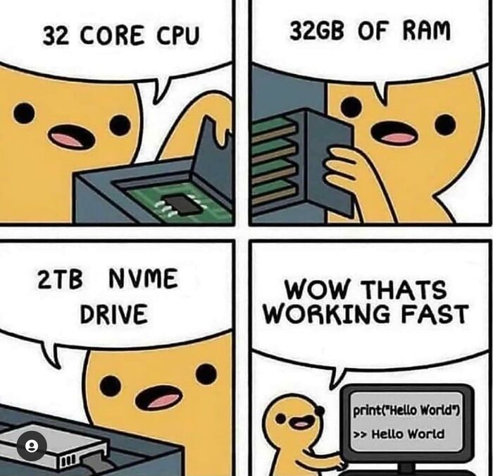 I Was Annoyed How Outdated That Meme Was, I Bumped Up The Specs A Bit